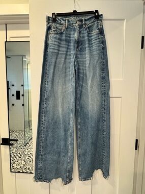 American Eagle Outfitters Super High-Rise Baggy Wide Leg Jeans